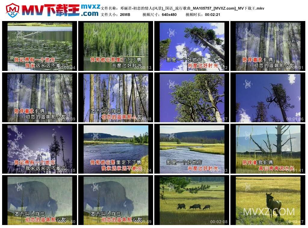 邓丽君-初恋的情人(风景)_国语_流行歌曲_MA105757